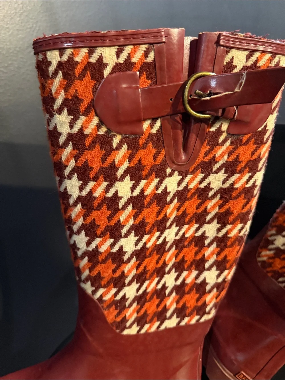 Banana Republic Women's Houndstooth Rain Boots